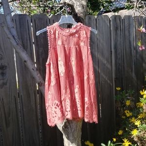 Baby Doll Lace Lined Blouse